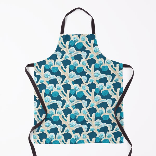 Item preview, Abstract Blue Coral Reef Ocean Floor | Coastal Style Repeating Pattern designed and sold by TMBTM.