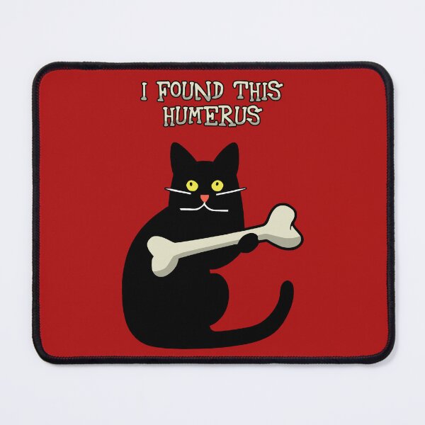 Item preview, I found this humerus (black cat) dad joke designed and sold by SolidEarthArt.