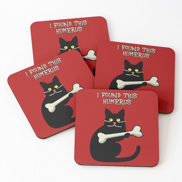 Item preview, I found this humerus (black cat) dad joke designed and sold by SolidEarthArt.