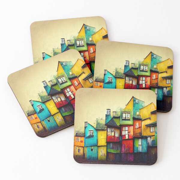 Item preview, Painted Houses designed and sold by SalogwynLifeArt.