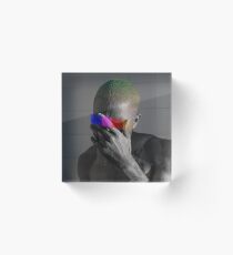 Monochrome Frank Censored (8K resolution) Acrylic Block