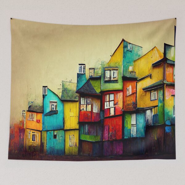 Item preview, Painted Houses designed and sold by SalogwynLifeArt.