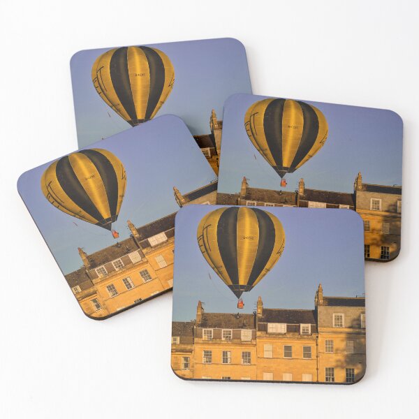 Item preview, Morning View of Hot Air Balloon above the Marlborough Buildings, Bath designed and sold by Rowena Ko.