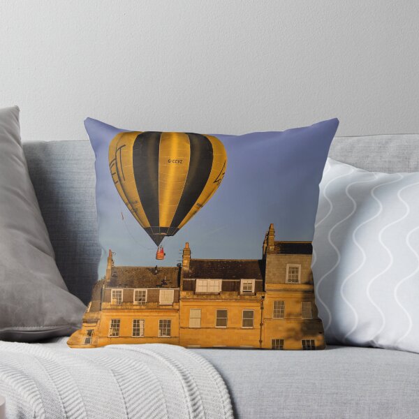 Item preview, Morning View of Hot Air Balloon above the Marlborough Buildings, Bath designed and sold by Rowena Ko.