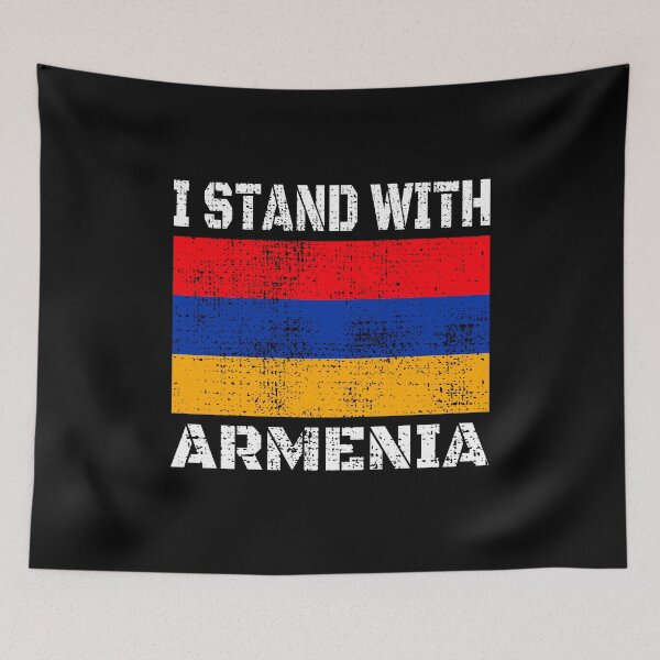 Item preview, I Stand With Armenia Flag designed and sold by MagicBoutique.