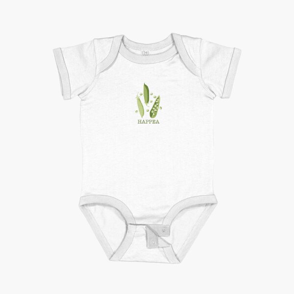 Peas and pea pods Short Sleeve Baby One-Piece