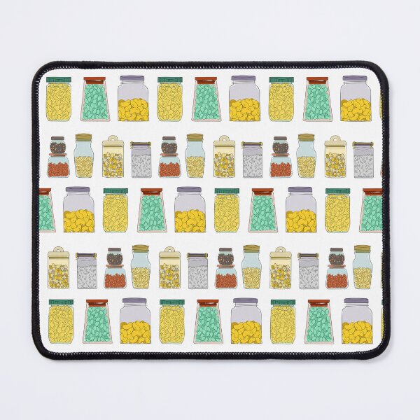 Item preview, Dry food in glass jars pattern designed and sold by LaBelleMaison.