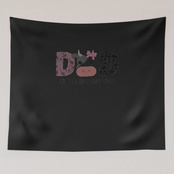 Item preview, Dad of The Birthday Girl Cow designed and sold by phonein2584.