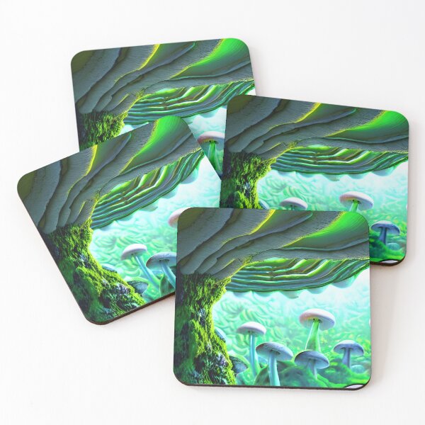 Item preview, Mushroom Forest Mandelbulb, Ai Generated Art  designed and sold by ACC .