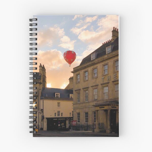 Item preview, Morning View of Hot Air Balloon above the George Street, Bath designed and sold by Rowena Ko.