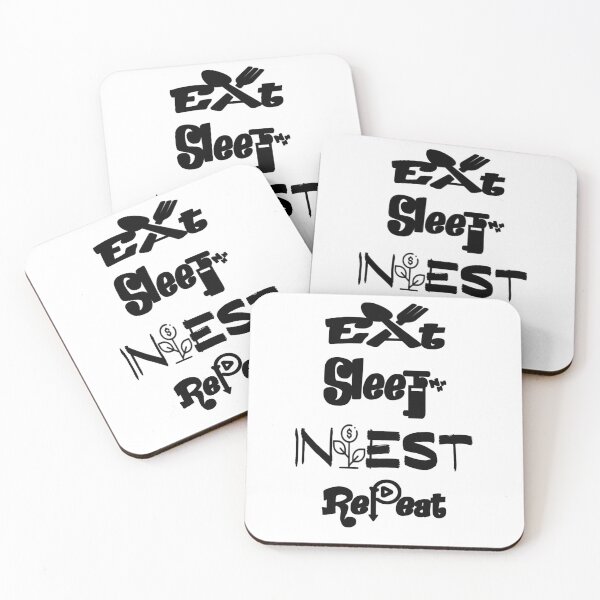 Item preview, Eat sleep invest repeat,V1.  designed and sold by Chakilogy.