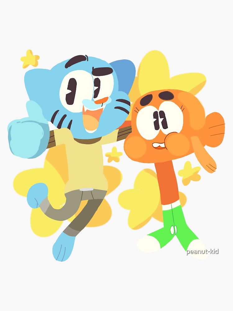 Gumball and Darwin, What the what Sticker for Sale by karamram