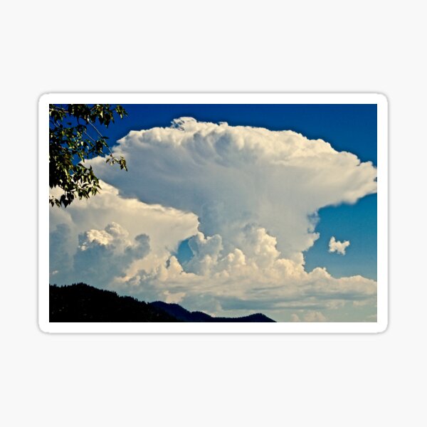 Lenticular Clouds Over the Sierras Sticker