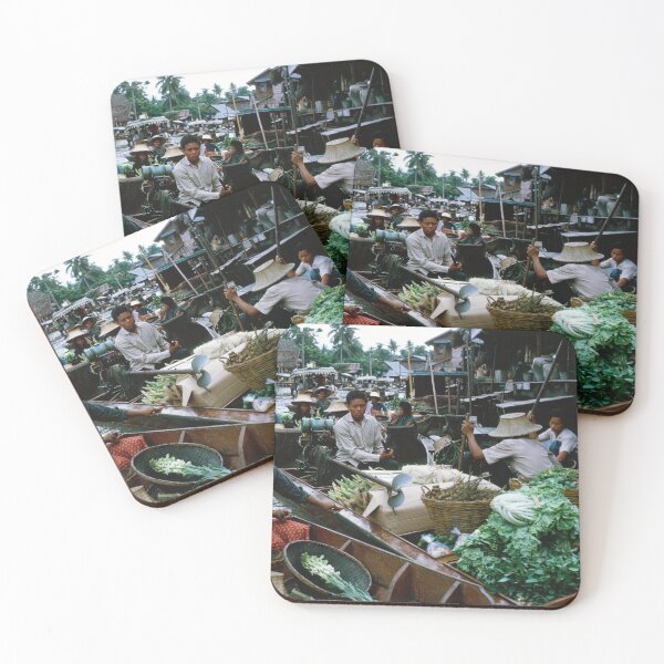 Item preview, 1960 - River Merchants Selling Vegetables on The Chao Phraya River, Bangkok, Thailand designed and sold by thatwaslife.