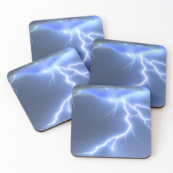Item preview, Blue Lightning Bolt in Thunderstorm, Ai Generated Art  designed and sold by ACC .