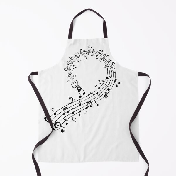 Item preview, Treble Clef And Music Notes On Staff designed and sold by Primroaddesigns.