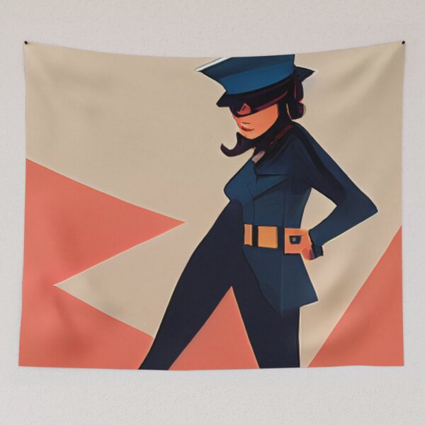 Item preview, Policewoman | Comics Style designed and sold by ComicsFactory.