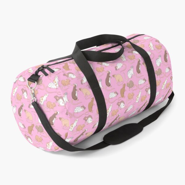 Item preview, Cute rats illustration pattern pink background - Whimsicolour Art  designed and sold by Whimsicolourart.