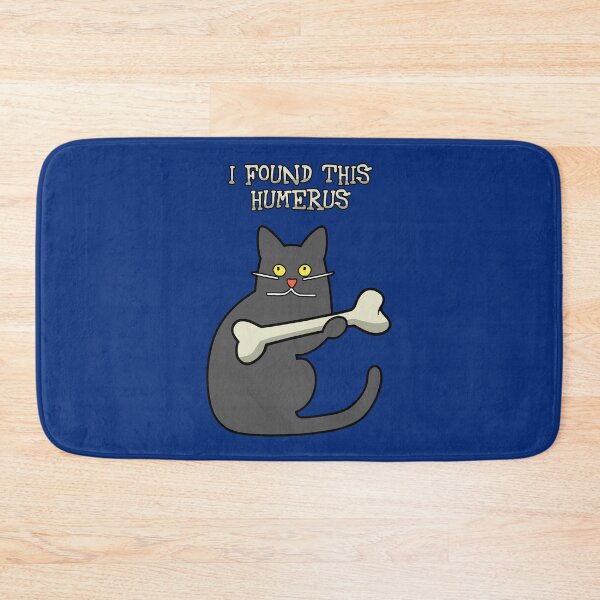 Item preview, I found this humerus (grey cat) dad joke designed and sold by SolidEarthArt.
