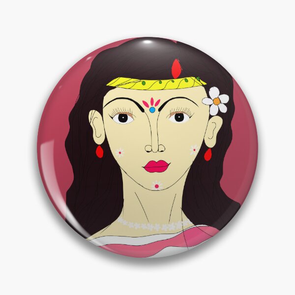 Item preview, Maa Sati face art ( Durga Puja special )  designed and sold by Darkies-store.