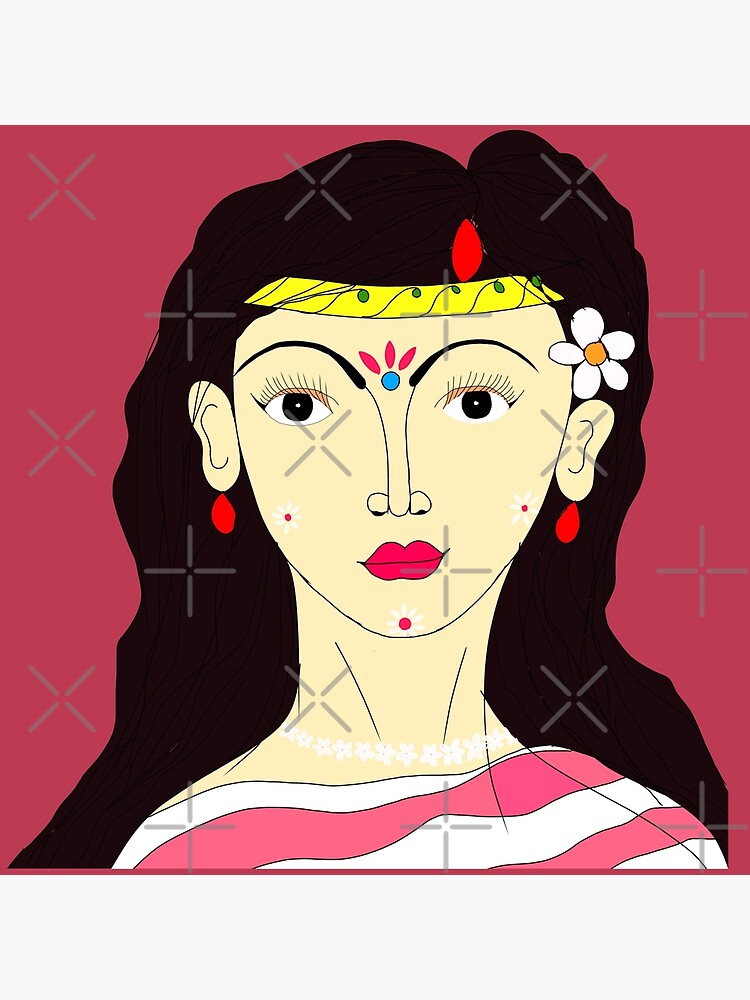 Woman sitting on animal holding weapon drawing, Durga Drawing Line art  Sketch, Durga Maa, white, mammal, vertebrate png | PNGWing