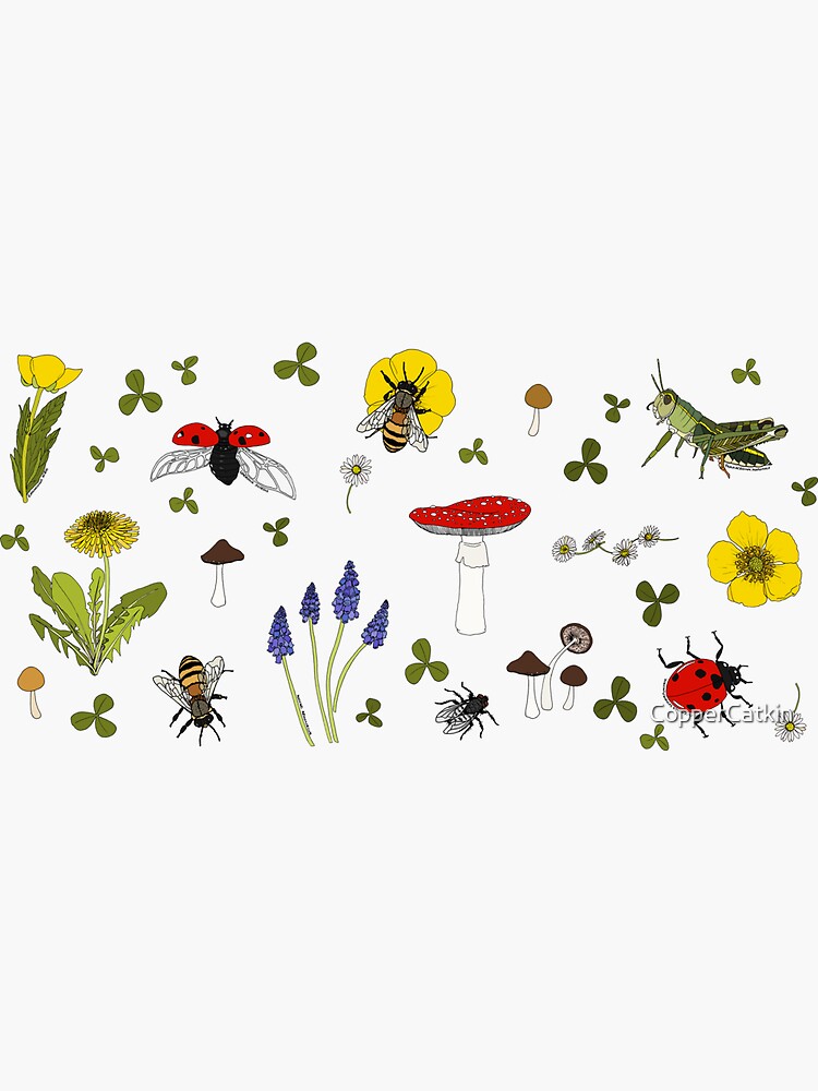 Thumbnail 3 of 3, Sticker, Meadow designed and sold by CopperCatkin.