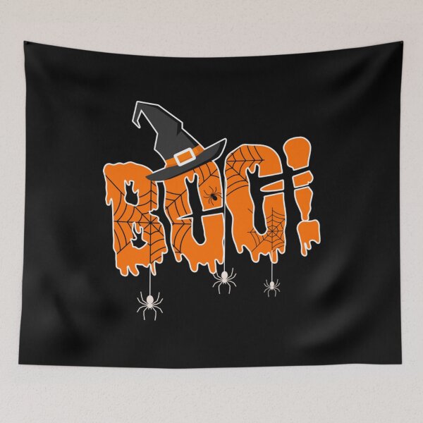 Item preview, Funny Halloween Boo With Spiders Witch Hat designed and sold by BufFord71.