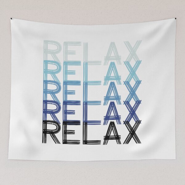 Item preview, Relax - Gradation - Cool Tones - Stacked Alphabet designed and sold by GWTF-Designs.