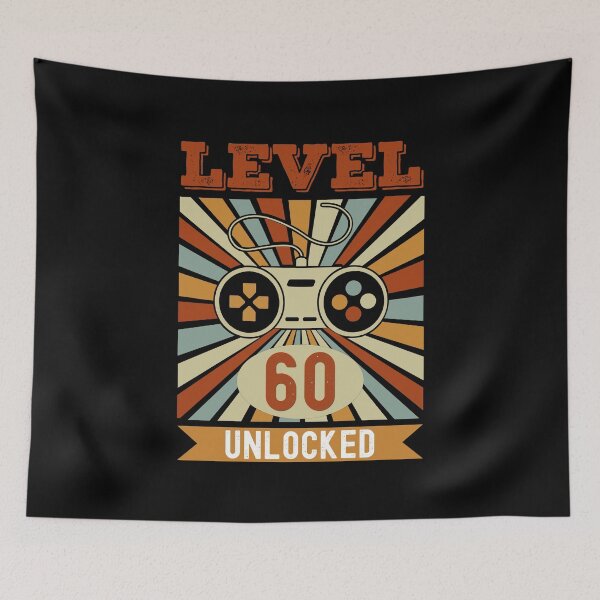 Item preview, Level 60 Unlocked Funny 60th Birthday designed and sold by Karry-Pat.