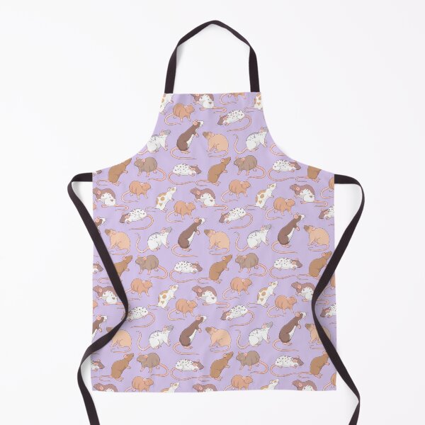 Item preview, Cute Rattie rats design illustration against lilac purple background cute designed and sold by Whimsicolourart.