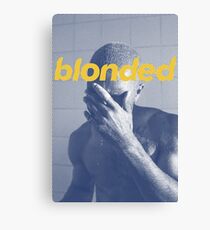 Blue Frank blonded Canvas Print