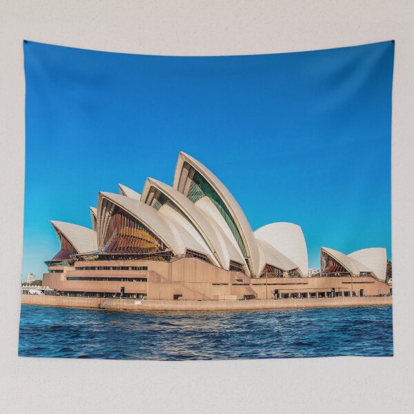 Item preview, Sydney opera house near the beautiful sea under the clear blue sky designed and sold by klimov0101.