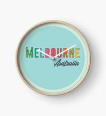 Melbourne Round Rainbow Clock