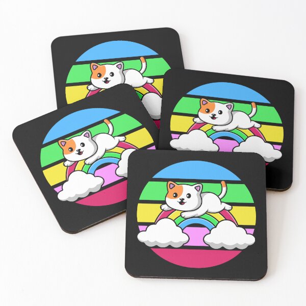 Item preview, Little Cat on Rainbow - Kids designed and sold by Rev-Style.