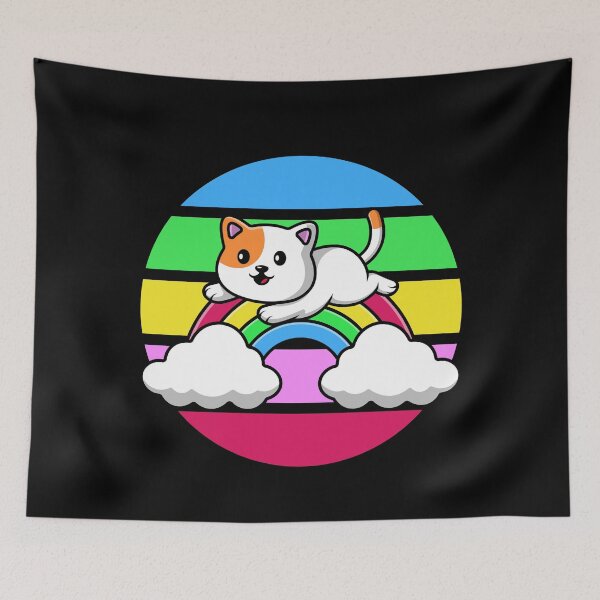Item preview, Little Cat on Rainbow - Kids designed and sold by Rev-Style.