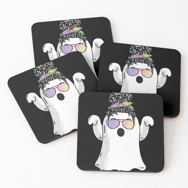 Artikelvorschau, Süße Geister-Sonnenbrille mit unordentlichem Haarknoten, gefärbt für Halloween entworfen und verkauft von Mac Store.