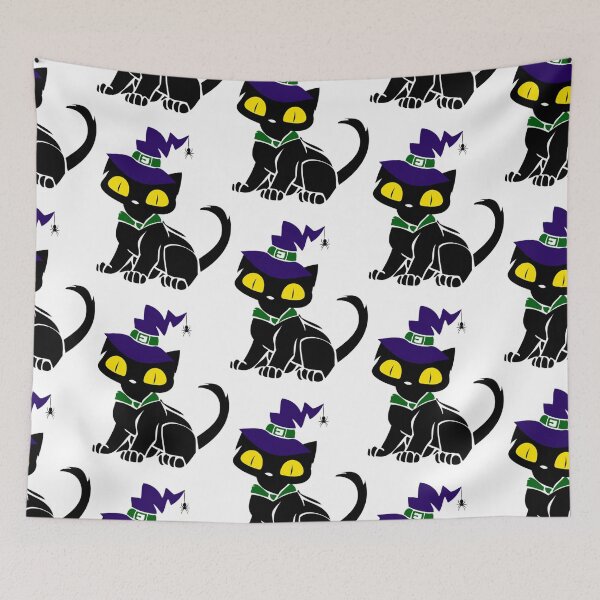 Item preview, Haloween black cat great trick or treat gift for funy cat lovers designed and sold by Leonor Larson.