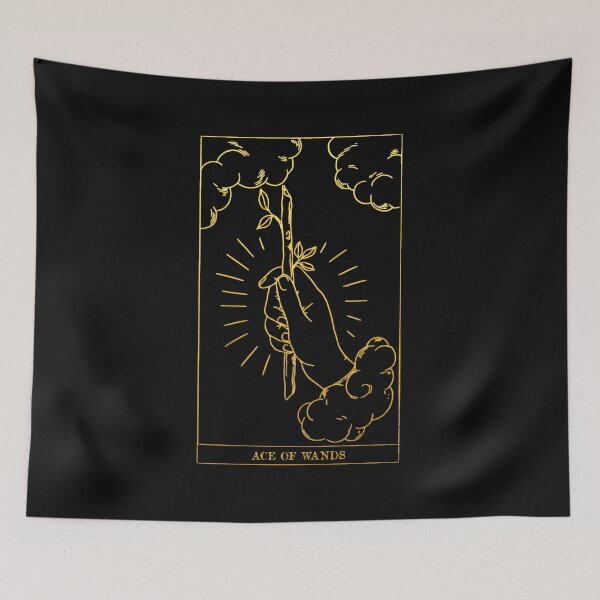 Item preview, Ace Of Wands - Tarot Card Print - Minor Arcana designed and sold by Annalee Beer.