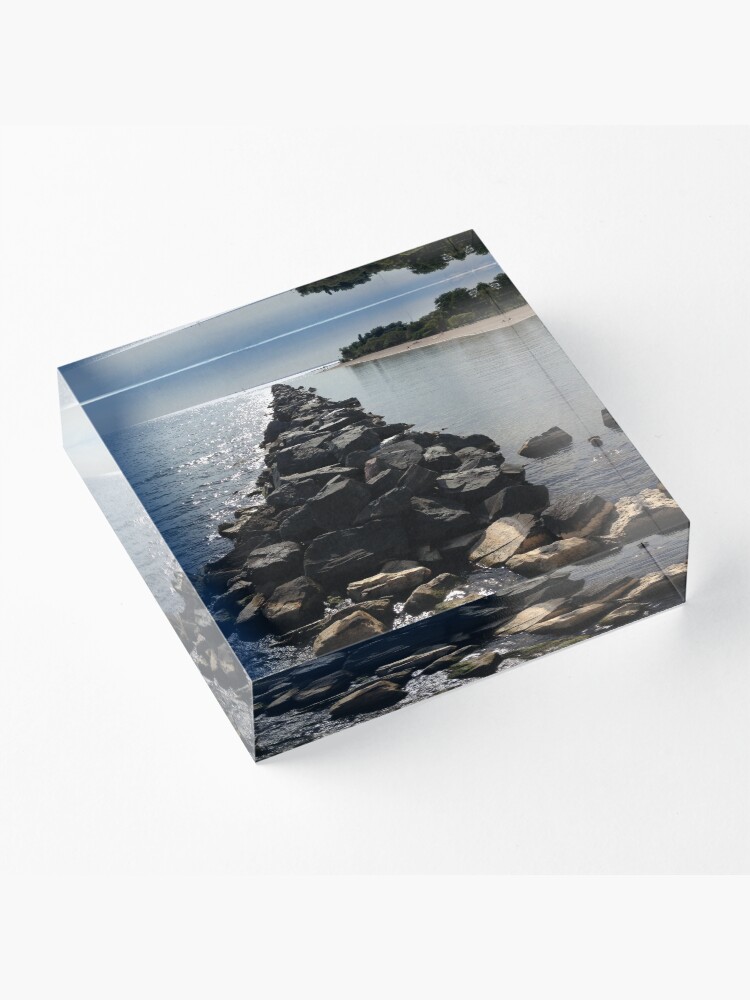 Alternate view of Water and rocks Acrylic Block