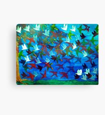One Hundred Birds Canvas Print