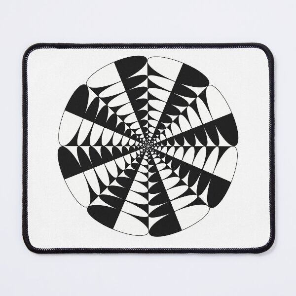 Item preview, Circle Pops Mandala - Intricate Black and White Digital Illustration, Vibrant and Eye-catching Design, Perfect gift idea for printing on shirts, wall art, home decor, stationary, phone cases and more. designed and sold by cherdoodles.