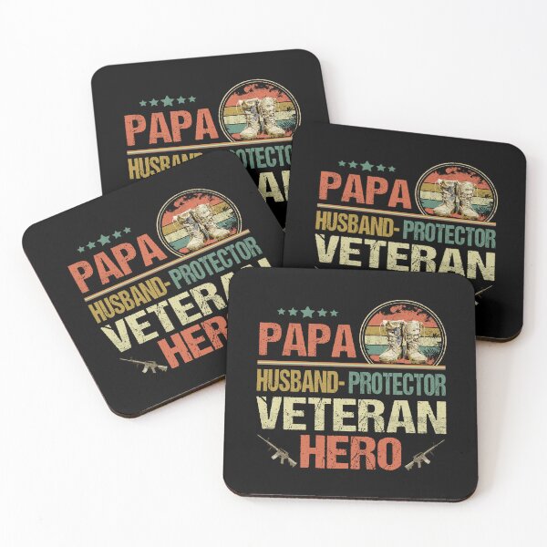 Item preview, Papa Husband Protector Veteran Hero Grandpa Fathers Day Gift Retro Dad Papa Idea designed and sold by Simeon	 Dorelus.