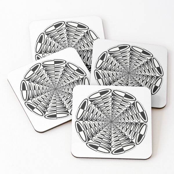 Item preview, Circle Pop Mandala - Intricate Black and White Digital Illustration, Vibrant and Eye-catching Design, Perfect gift idea for printing on shirts, wall art, home decor, stationary, phone cases and more. designed and sold by cherdoodles.
