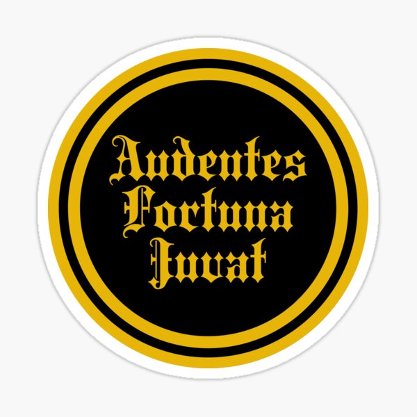 Vista previa del artículo con la obra «Audentes Fortuna Juvat - La fortuna favorece a los audaces - Frases en latín», diseñado y vendido por JourneyCreative.