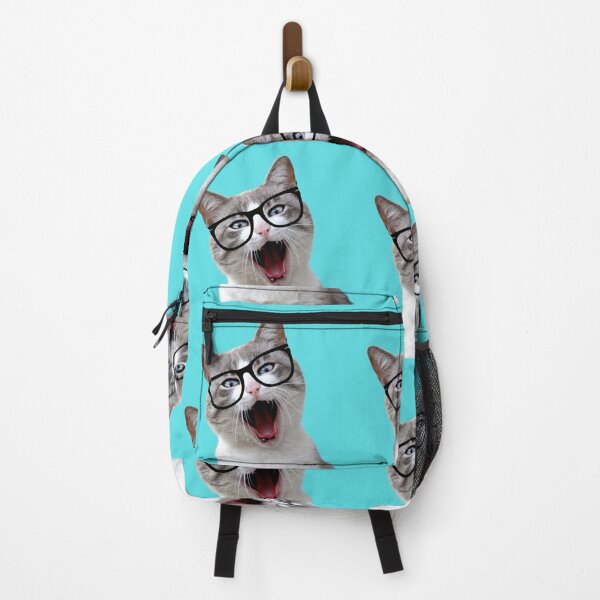 Item preview, Funny cute cat with black glasses designed and sold by Cloofur.