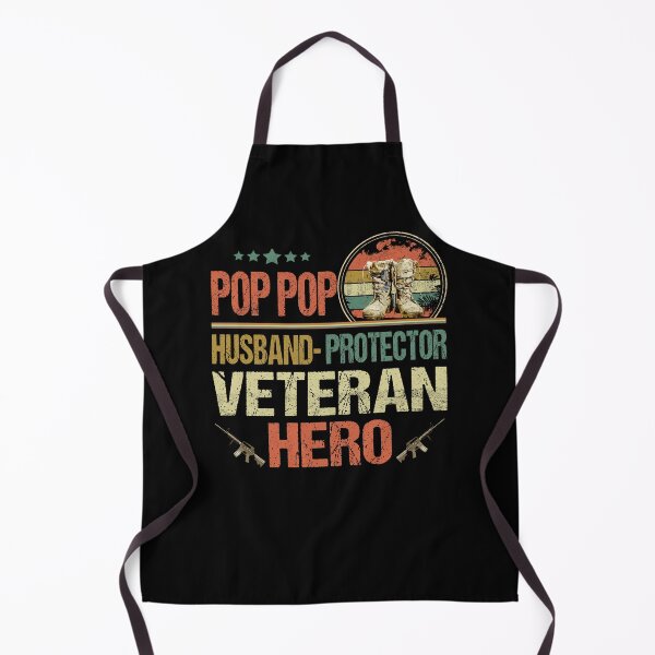 Item preview, POP POP Husband Protector Veteran Hero Grandpa Fathers Day Gift Retro Dad Pop Pop Idea designed and sold by Simeon Dorelus.