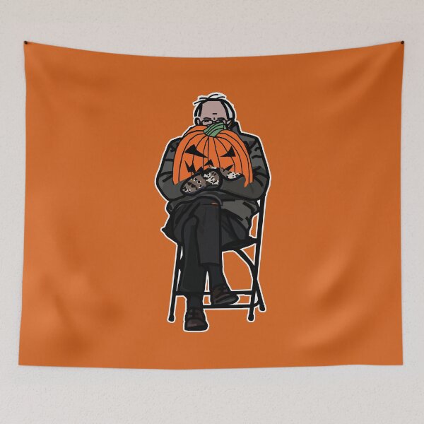 Item preview, Bernie Sanders with Spooky Halloween Pumpkin designed and sold by ellenhenry.