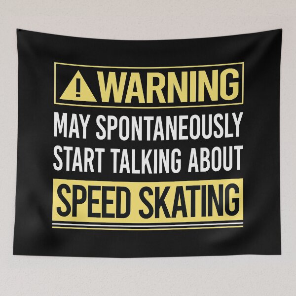 Item preview, Warning About Speed Skating Skate Skater designed and sold by WrightTrouble.