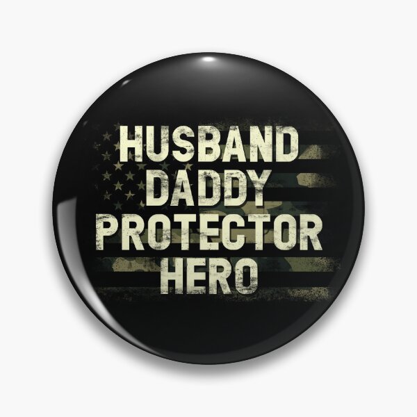 Item preview, Husband Daddy Protector Hero Gift Fathers Day USA Flag Tee designed and sold by Simeon	 Dorelus.