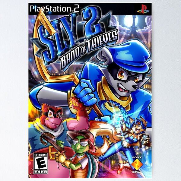 Sly Cooper Artwork Playstation Poster Premium Semi-glossy 